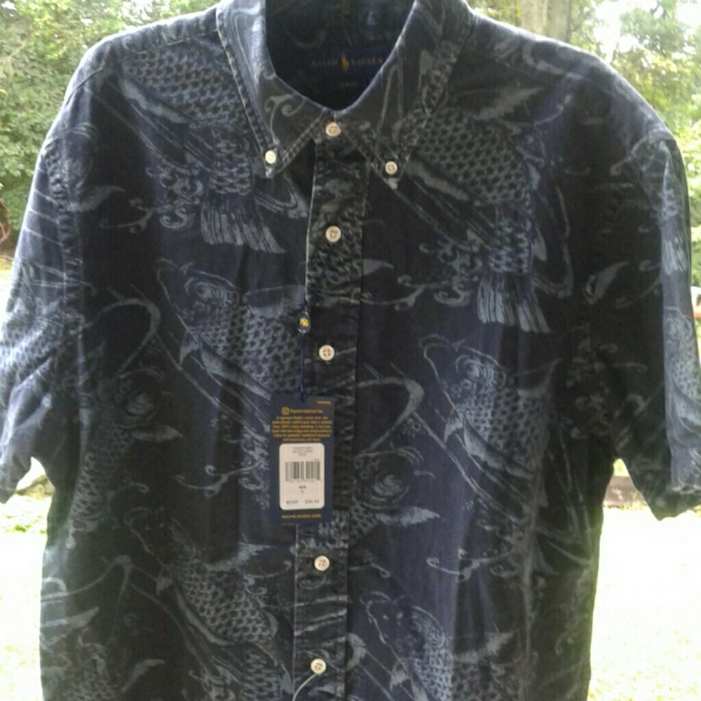 Polo Ralph Lauren Chambray Shirt Slim Fit Large